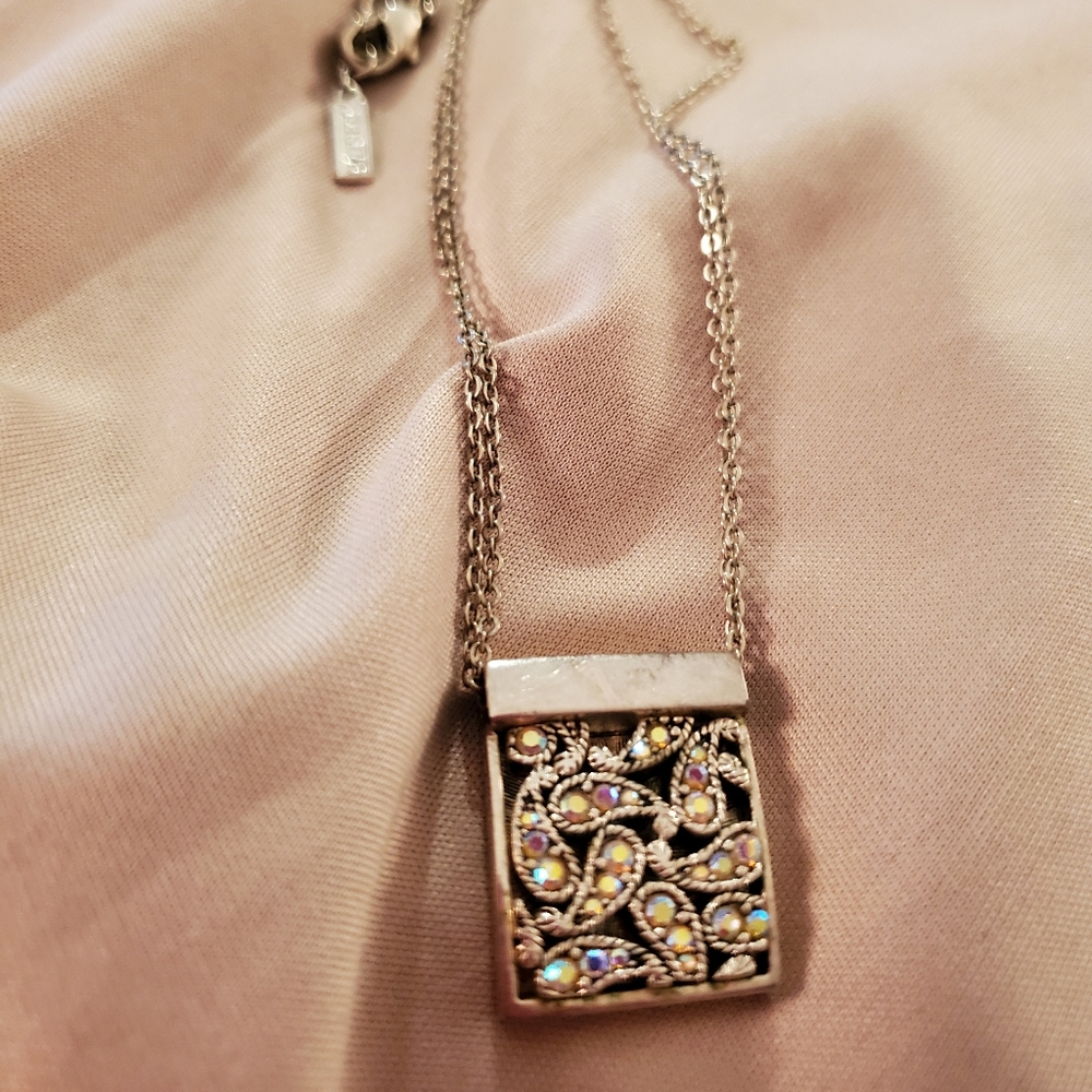 Napier goldtone jeweled necklace